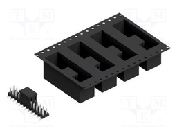 Connector: pin strips; pin header; male; PIN: 24; 2.54mm; SMT; 2x12
