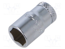 Wrench tip; 6-angles,socket spanner; 10mm; 1/4"; tool steel