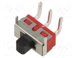 Switch: slide; Pos: 3; SP3T; 2A/250VAC; 5A/28VDC; ON-OFF-ON; THT