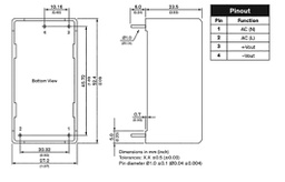 Converter: AC/DC; 15W; 85÷264VAC; Usup: 120÷370VDC; Uout: 48VDC