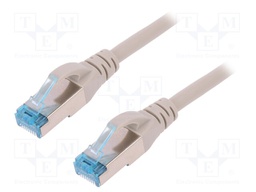 Patch cord; F/UTP; 5e; stranded; Cu; PVC; grey; 15m; 26AWG