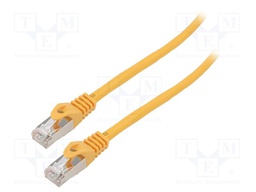 Patch cord; F/UTP; 6; stranded; CCA; PVC; yellow; 30m; 26AWG; Cores: 8