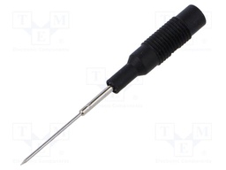 Measuring tip; 1A; black; Tip diameter: 1mm; Socket size: 4mm