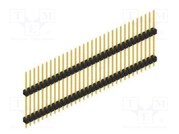 Connector: pin strips; pin header; male; PIN: 32; 2.54mm; THT; 1x32