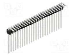 Connector: pin strips; pin header; male; PIN: 24; 1.27mm; THT; 1x24