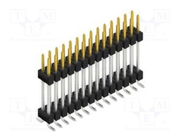 Connector: pin strips; pin header; male; PIN: 28; 2.54mm; SMT; 2x14