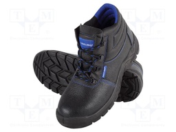 Boots; Size: 46; black/blue; leather; bad weather,slip