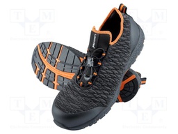 Shoes; Size: 46; black-grey; knitwear; slip; with composite toecap