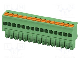 PCB connector, nominal cross section: 1.5 mm2, color: green,
