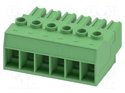 PCB connector, nominal cross section: 16 mm2, color: green,