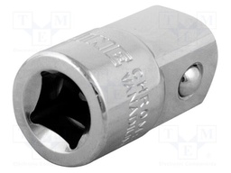 Adapter; 1/2",3/8" square; Chrom-vanadium-molybdenum steel