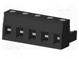 Connector: pluggable terminal block; plug; female; straight; 300V