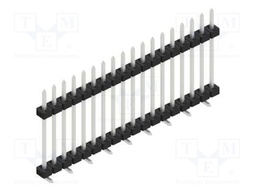 Connector: pin strips; pin header; male; PIN: 18; 2mm; SMT; 1x18
