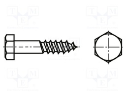 Screw; for wood