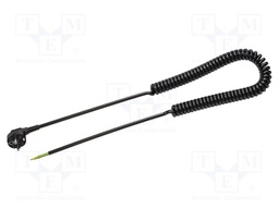 Cable; 3G1.5mm2; CEE 7/7 (E/F) plug angled,wires; PVC; coiled