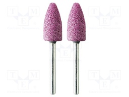 Grindingstone; Ø: 10mm; Ø: 3mm; Pcs: 2; Tip mat: aluminium oxide