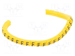 Markers for cables and wires; Label symbol: F; 1.3÷3mm; PVC; PA