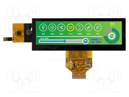 Display: TFT; 5.2"; 480x128; Illumin: LED; Dim: 140.4x49.87x4.96mm