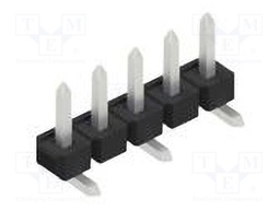 Connector: pin strips; pin header; male; PIN: 5; 2.54mm; SMT; 1x5