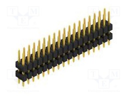 Connector: pin strips; pin header; male; PIN: 36; 2.54mm; THT; 2x18
