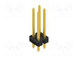Connector: pin strips; pin header; male; PIN: 4; 2.54mm; THT; 2x2