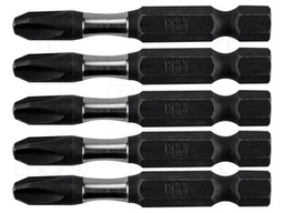 Screwdriver bit; Phillips; Kind: impact; Overall len: 50mm; 5pcs.
