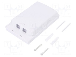 Housing; Colour: white; surface-mounted; Number of ports: 2