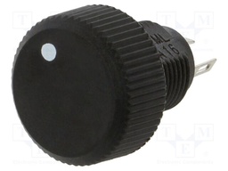 Potentiometer: shaft; single turn; 10kΩ; ±20%; 250mW; logarithmic