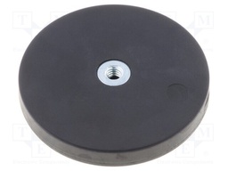 Magnet: permanent; neodymium; H: 8.5mm; 180N; Ø: 66mm; Int.thread: M6