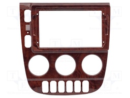Radio frame; Mercedes; wood-like; 9"