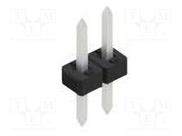 Connector: pin strips; pin header; male; PIN: 2; 2mm; THT; 1x2; 100V