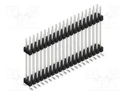 Connector: pin strips; pin header; male; PIN: 40; 2.54mm; SMT; 2x20