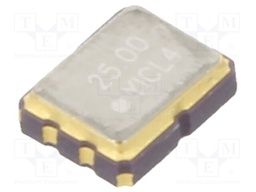 Generator: quartz; 25MHz; SMD; 3.3V; ±100ppm; -10÷70°C