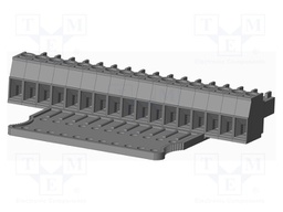 Connector: pluggable terminal block; plug; female; straight; grey