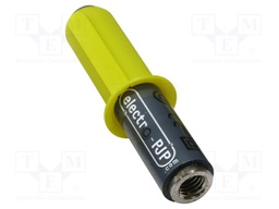 Adapter; black; 2A; 91mm; banana 4mm socket,M12 female socket