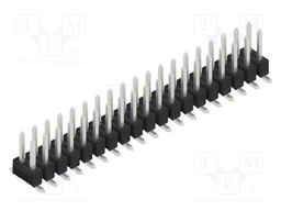 Connector: pin strips; pin header; male; PIN: 38; 2.54mm; SMT; 2x19