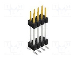 Connector: pin strips; pin header; male; PIN: 8; 2.54mm; SMT; 2x4