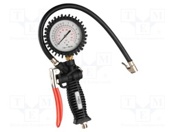 Wheel inflation gun; with manometer; 80mm