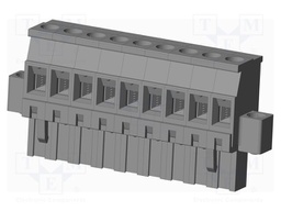 Connector: pluggable terminal block; plug; female; angled 90°