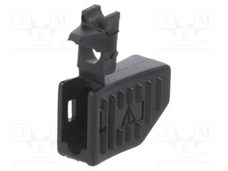 Black; Overall len: 17.8mm; Socket size: 4mm; for banana plugs