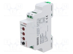 Module: voltage indicator; 3x400VAC; IP20; for DIN rail mounting