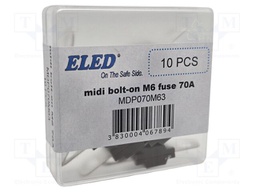 Fuse: fuse; 70A; 58VDC; automotive; 41mm; M6 screw; 41x12x8.24mm