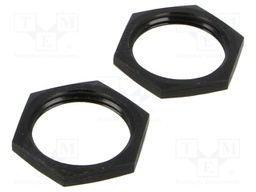 Nut M30; Thread: M30x1,5; PBT; 2pcs.