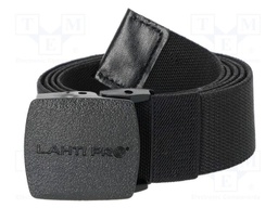Trousers belt; black; L: 1200mm; W: 37mm