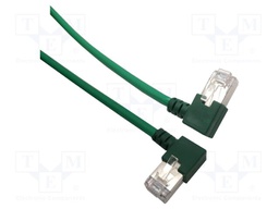 Patch cord; F/UTP; Cat: 6; stranded; Cu; 3.5m; LSZH; green; 26/7AWG