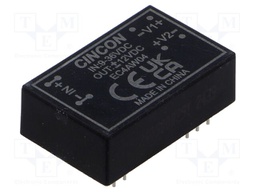Converter: DC/DC; 3.3/6W; Uin: 9÷36V; Uout: 12VDC; Uout2: -12VDC