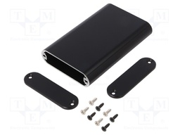 Enclosure: with panel; MXA; X: 70mm; Y: 114mm; Z: 20mm; aluminium