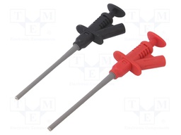 Clip-on probe; pincers type; 5A; 165mm; banana 4mm socket