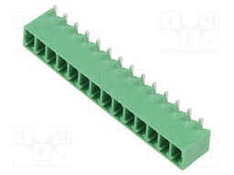 Pluggable terminal block; 3.81mm; ways: 14; angled 90°; socket