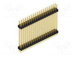 Connector: pin strips; pin header; male; PIN: 38; 2.54mm; THT; 2x19